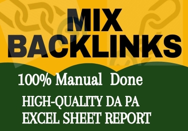 I will make 200 mix backlinks to high da websites