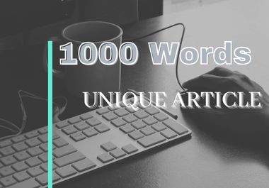 1000 - Words Unique Articles for blog post