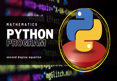 i will solve second degree equation in python