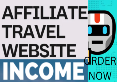 Create travel affiliate website for passive income