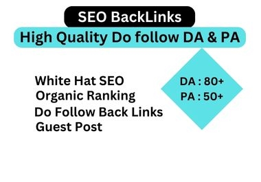 Manually white hat SEO Backlink Relevant and high DA PA