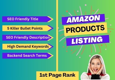 I will write amazon listing optimization and fba product descriptions