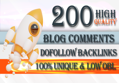 200 High Quality Manual Do-follow Blog Comments backlinks