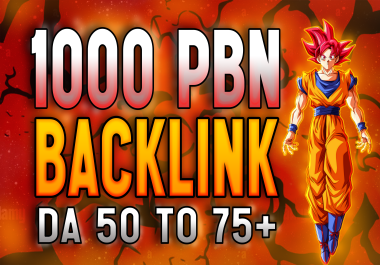 Boost Your Rank With 1000 PowerFull HomePage PBN Da Pa 50 to 75+ Permanent Backlink