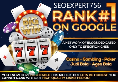 2023 Rank your Website with 2000 PBN Casino,  Poker,  Gambling High quality Backlinks