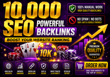 Premium 10,000 Dofollow Backlinks with DA50+ Authority BUY 3 GET 2 FREE