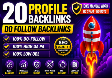 I will build 20 high da 90 white hat manually SEO backlinks