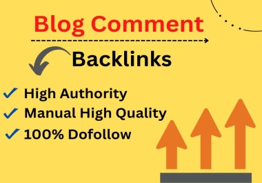 I will manually create 100 dofollow blog comments