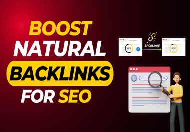 skyrocket ranking with high quality natural backlinks