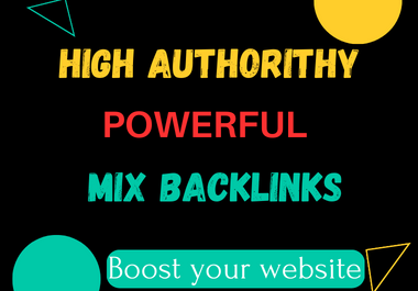 I will do 100 off page SEO mix backlinks on high DA/PA sites on various platforms