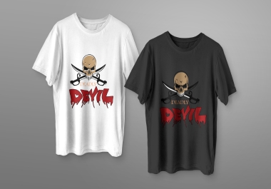 I will create custom minimalistic typography t shirt design