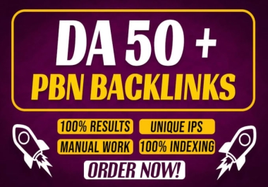I will Build,  All DA50+ High Quality 20 PBN Backlinks,  To Website Improving