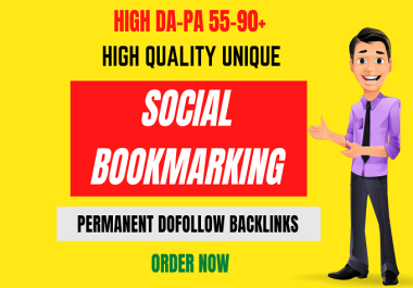I will do high quality 50 Social Bookmarking dofollow backlinks on high DA PA sites