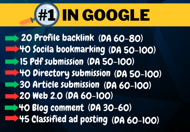 All In One 250 Profile, Social, Pdf, Directory, Article, Web2.0, Comment, Ad post,  backlinks