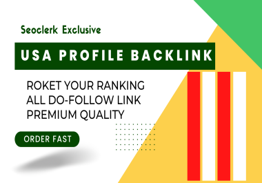 Premium 70 USA Pr7 to Pr9 profile seo dofollow backlinks.
