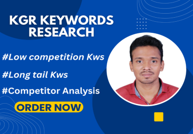 KGR Keywords Research and Competitor analysis