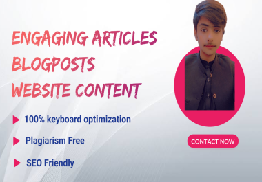 I Will Write SEO Content Writer,  Article Writer or Blog Writing