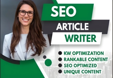 SEO article writing,  content writing for blog post 5x600+ word unique all are helping to rank