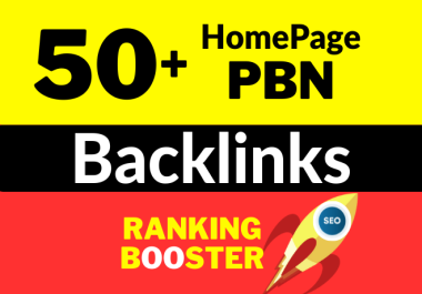Get Powerful 50 HomePage PBN Contextual Do-Follow Backlinks to Boost Your SEO