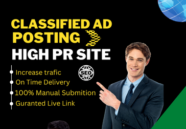 I will post 100 ads on top ad posting HQ site for Google Ranking