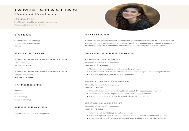 I will write and design professional resume