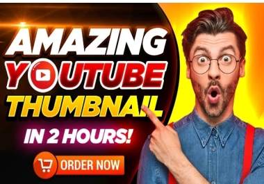 I will design amazing thumbnail in 3 hours