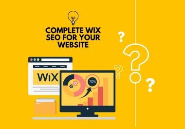 Improve WIX SEO Complete WIX SEO on page SEO Optimization for Higher Ranking