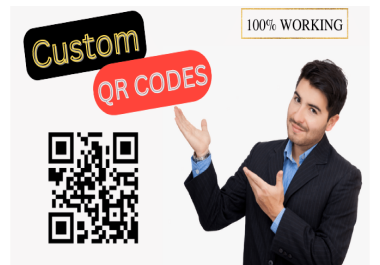 I will design a QR Code for you.