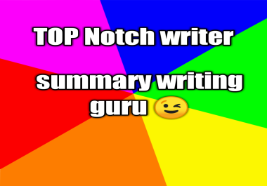 I will proofread and summarize writing for you