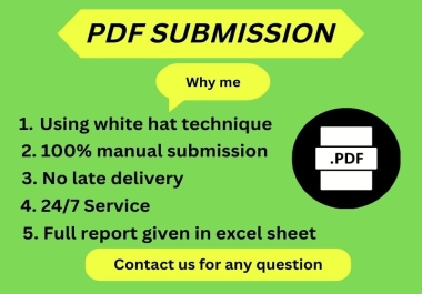 I will do 100 PPT or PDF submission on top 100 document sharing sites SEO