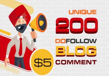 100 unique Domain high authority dofollow blog comments backlinks