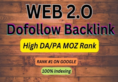 I will do 10 High Authority web2.0 Backlink with High DA PA MOZ Rank