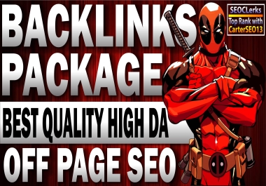 I will provide all in one manual backlinks package white hat SEO high quality