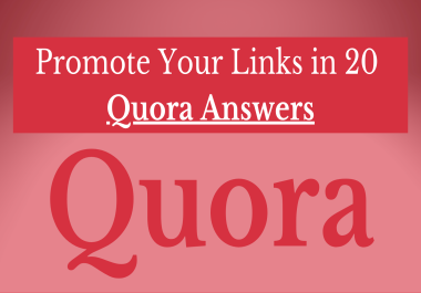 Promote Your Link On 20 Quora Question
