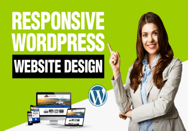 I will design responsive WordPress website and blog design