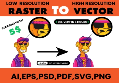 Get your images transformed into mesmerizing vector graphics