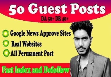 I will submit dofollow guest posts da 50+ google news approval sites