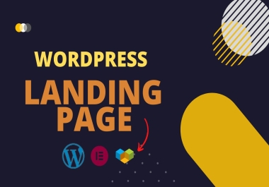 I will design a stunning WordPress landing page for your website