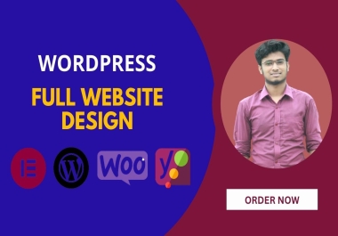 I will build modern and responsive wordpress website design or blogs