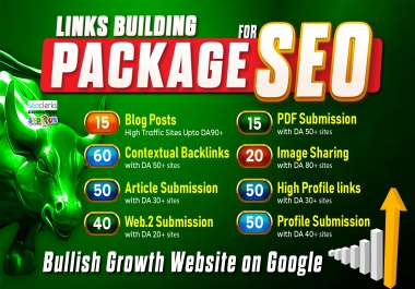 Bullish Growth Website on Google,  Links Building Package for SEO Manual