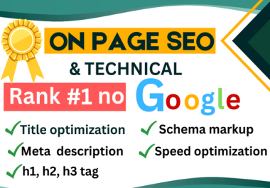 I will do wordpress on page SEO optimization service for your website