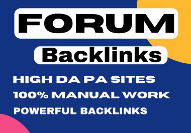 I will create 60 forum posting high quality SEO backlinks