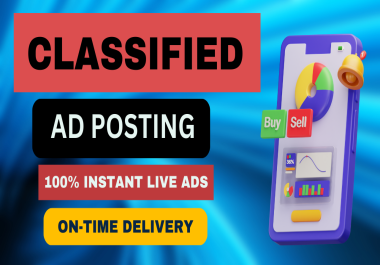 I will post ads manually on top 70 USA ad posting sites