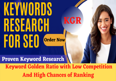 Keyword Golden Ratio KGR Service 15 Long Tail Keyword Research