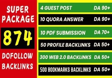 Boost Your Rankings by Bookmarks,  Quora,  PDF,  Profile,  Web2 Backlinks