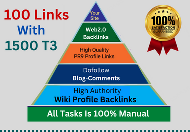 Boost Your Top Ranking With Pyramid 100 Links +1500 Tier-3 SEO backlinks service