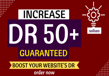 I will Increase Ahrefs DR UPTO 50+ of your Website Safe and Guaranteed