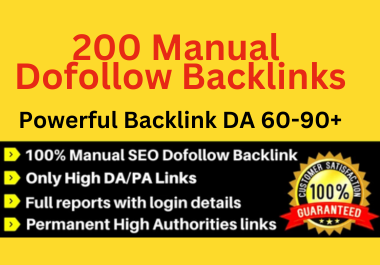 I will Create 200 Permanent Dofollow High Domain Authority SEO Mix Backlinks