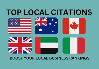 Manually Create Top 50 Local Citations USA UK UAE Canada Australia Italy for local Business