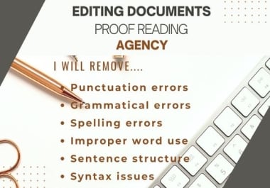 I'll check your grammar,  spelling and proofread your memorial, report, document.